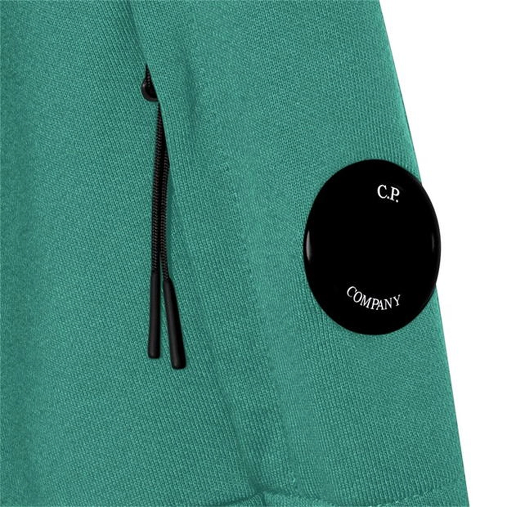 CP Company Lens Arm Quarter Zip Sweatshirt - Green